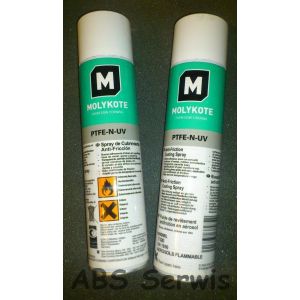 Molykote PTFE-N UV SPRAY 400ml Powłoka Przeciwtarciowa